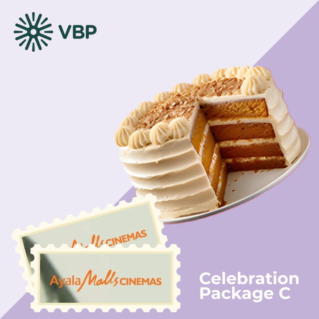 VBP Celebrations Package C: Cake & Movie Tickets for 2