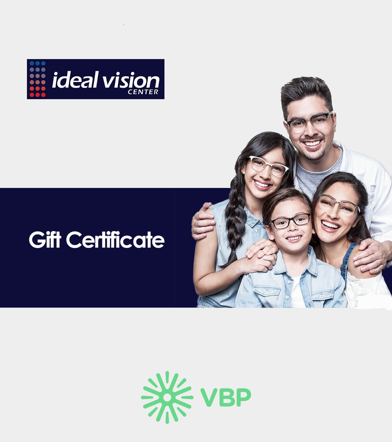 Ideal Vision Eyewear Gift Certificate