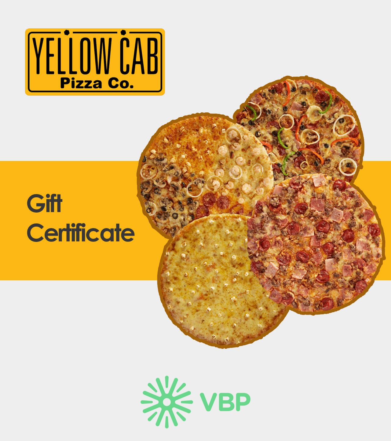 Yellow Cab Gift Certificate